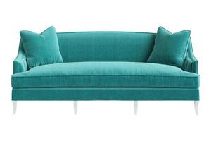 469 verde divano isolato su un' trasparente sfondo foto