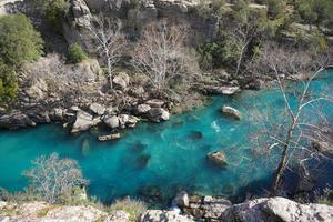 kopru banco di sabbia nel koprulu valle, antalya, turkiye foto