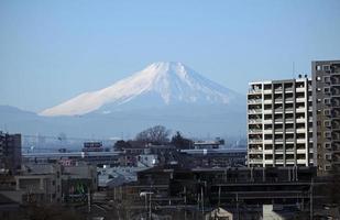 montare fuji visto al di fuori di tokyo foto