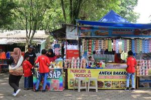 semarang, dicembre 2022. visitatori, genitori e figli, godere un' giro di il semarang zoo. foto