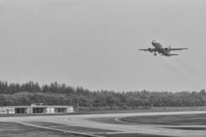 aereo mentre assunzione via nel changi aeroporto foto