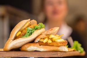 italiano Panini nel Firenze bar foto