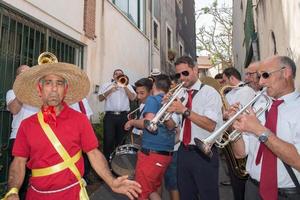 aci trezza, Italia - giugno, 24 2014 - san giovanni tradizionale parata celebrazione foto