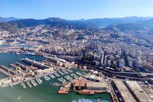 Genova Italia aereo Visualizza panorama foto