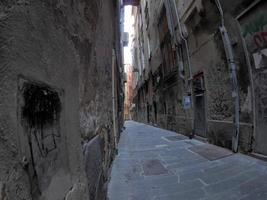 Genova storico palazzo e edifici nel vecchio cittadina foto