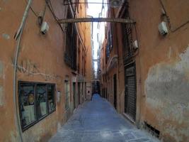 Genova storico palazzo e edifici nel vecchio cittadina foto