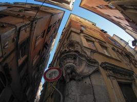 Genova storico palazzo e edifici nel vecchio cittadina foto