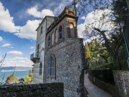 portofino pittoresco villaggio Italia colorato edifici ville foto