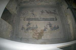 antico romano mosaico di villa del casale, sicilia foto