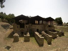 antico romano mosaico di villa del casale, sicilia foto