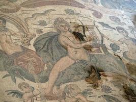 antico romano mosaico di villa del casale, sicilia foto