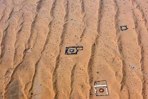 deserto Arabo insediamento aereo Visualizza paesaggio foto