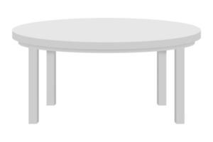 1106 bianca tavolo isolato su un' trasparente sfondo foto