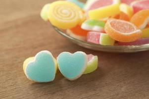 caramelle dolci a forma di cuore
