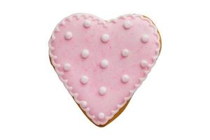 1528 rosa cuore biscotto isolato su un' trasparente sfondo foto