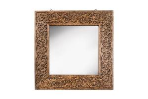 144 Marrone specchio isolato su un' trasparente sfondo foto