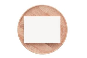 5831 beige vassoio con carta isolato su un' trasparente sfondo foto