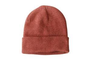 858 rosso Beanie cappello isolato su un' trasparente sfondo foto