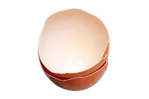 3031 uovo conchiglie su bianca isolato su un' trasparente sfondo foto
