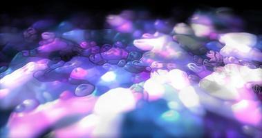 astratto multicolore liquido iridescente viola luminosa incandescente, magico astratto sfondo foto