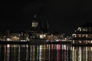 amsterdam canale a notte Visualizza foto