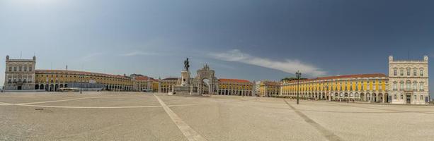 commercio posto praca fare comercio Lisbona Portogallo panorama foto