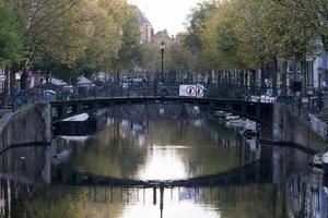 fare non bevanda amsterdam cartello nel canale foto