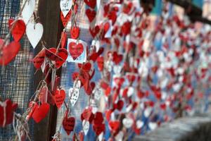 cuore amore messaggi sospeso su pescatore netto foto