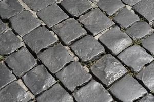 sampietrini pietra pavé strada nel Roma foto