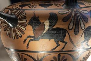 etrusco dipinto acqua vaso foto