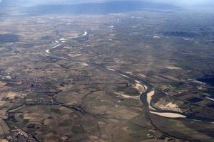 Po fiume valle Italia aereo Visualizza panorama foto