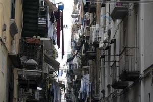 Napoli vecchio cittadina strada foto
