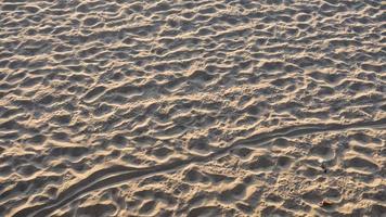spiaggia di sabbia a santa monica, ca con impronte