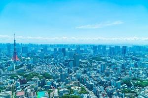 paesaggio urbano della città di tokyo, giappone foto