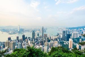 paesaggio urbano della città di hong kong, cina foto