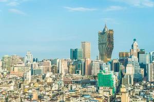 paesaggio urbano della città di macao foto