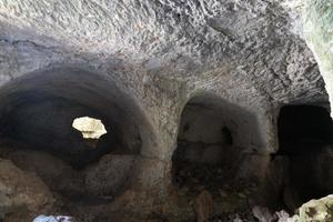 vendicari bizantino necropoli antico tombe nel sicilia foto