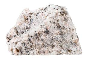 campione di scisto minerale pietra isolato foto