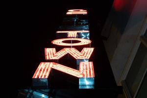 georgetown nuovo neon cartello nel Washington dc a notte foto