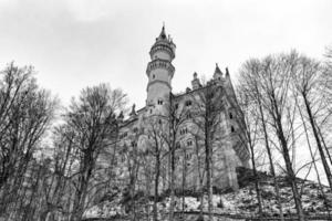 neuschwanstein castello nel inverno foto