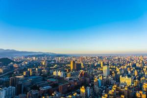 vista aerea della città di taipei, taiwan foto