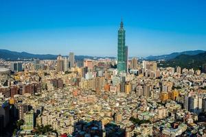 taipei 101 tower nella città di taipei, taiwan