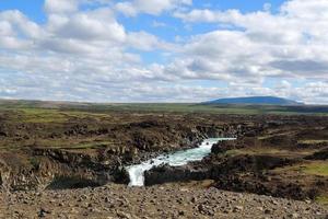 Islanda aldeyjarfoss bianca cascata foto