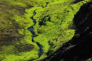 piccolo ruscello nel Islanda foto