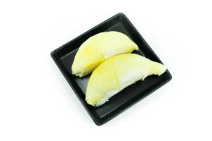 durian, il re di frutta isolato su bianca sfondo , durian è un' puzzolente frutta foto