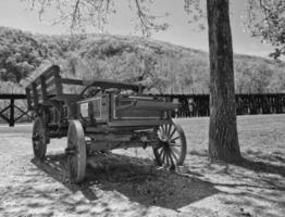 vecchio lontano ovest gruppo musicale carro foto