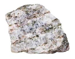 apatite minerale pietra isolato su bianca foto