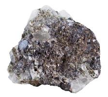 sfalerite zinco blenda minerale pietra isolato foto