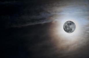 Luna eclisse dettaglio foto