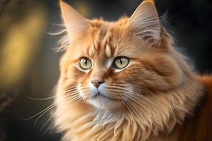 ritratto bellissimo carino arancia gatto fotografia foto